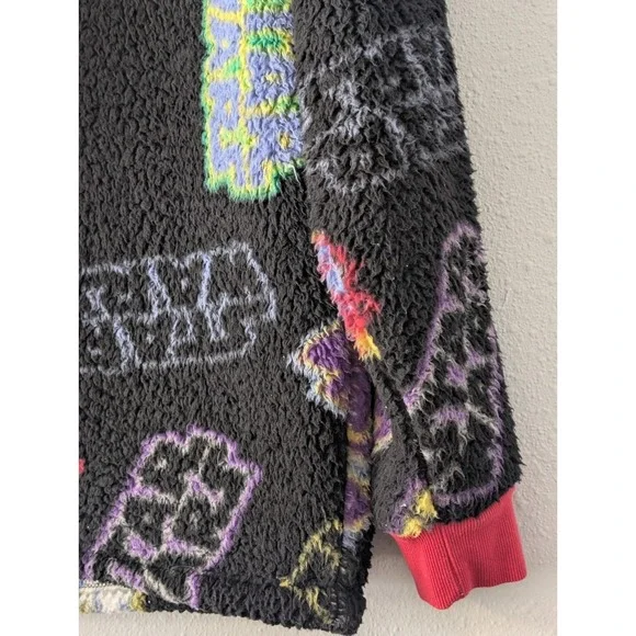 Star Wars Sherpa Pullover Sz L Sweatshirt Disney Parks Unisex Red Trim Cosplay - Picture 5 of 9